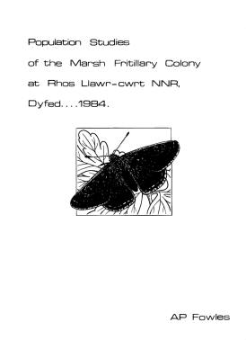 marsh fritillary population studies 1984
